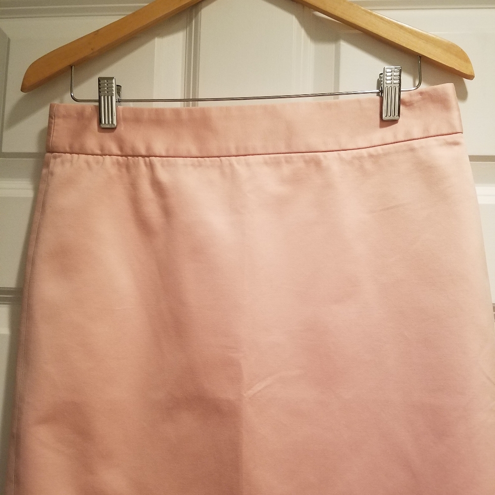 J. Crew pastel pink cotton pencil skirt sz 6